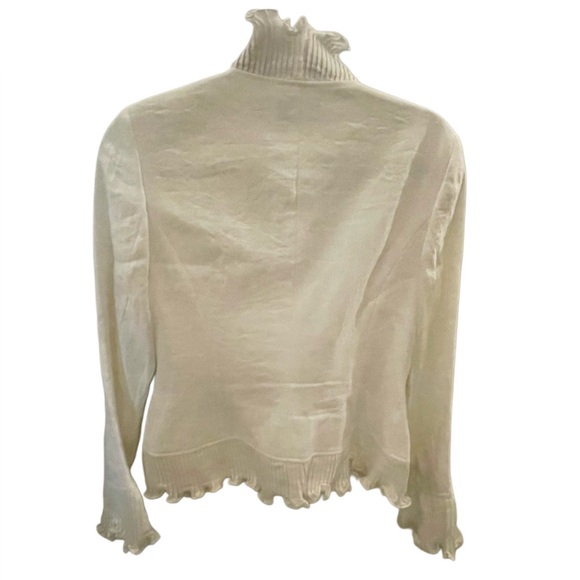 Adrianna Papell Designer White Jacket Vintage 1980s sz 8 worn 1 time EUC - Picture 3 of 8